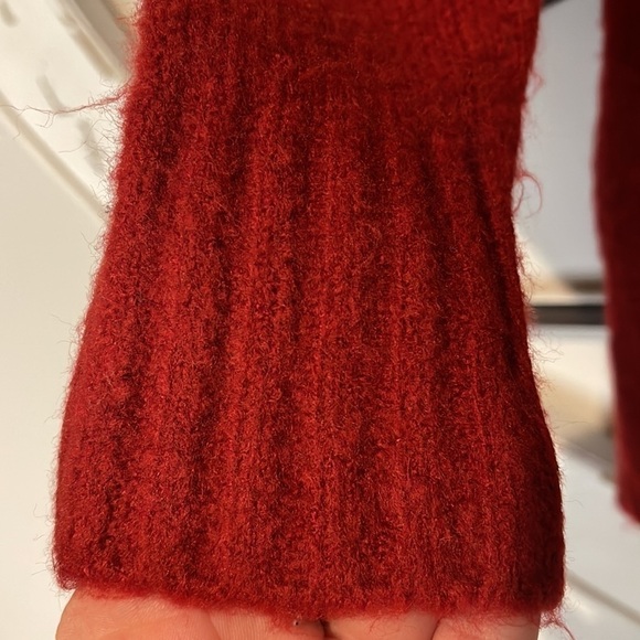 PHILOSOPHY REPUBLIC  SCOOP NECK SWEATER RED SIZE SMALL - Picture 4 of 8